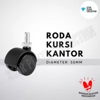 Roda Kursi Kantor / Rak - Roda Caster / Roda Castor - Tipe Drat