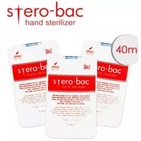 Sterobac Hand Sterilizer 40ml Stero-bac Sanitizer 40 ml