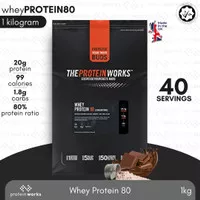 Whey Protein Concentrate 80 1kg TPW The Protein Works