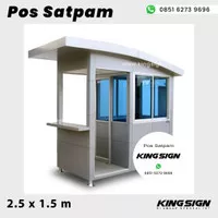 Pos Satpam - Portable Pos Jaga Security Siskamling 2.5 x 1.5 meter