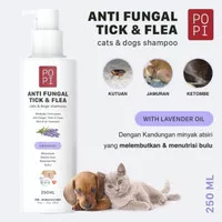 Popi Shampoo Anjing dan Kucing / Anti Kutu / Anti Jamur 250ml