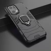 Oppo Find X5 Pro 5G - Black Panther Slim Ring Armor Case Shockproof