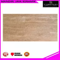 Keramik Dinding Mulia Signature Galena BROWN 30x60 cm Kw1