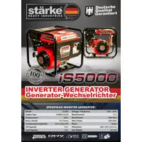 Genset Silent Inverter Generator Starke is5000 2800 Watt Max 3000 Watt