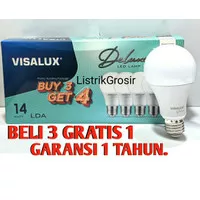 Lampu Led VISALUX Paket Beli 3 Gratis 1 Deluxe 14w Watt Garansi 1 THN