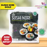 JAVA SUPER FOOD Nori Sushi Gold 10 Lembar Halal | Rumput Laut Untuk S