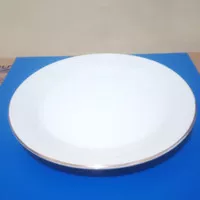 Indo Keramik Porcelin white Dinner Plate pc-10A/Piring Makan 10 in.