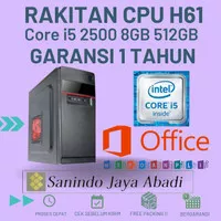 RAKITAN CPU H61 - B75 Core i5 2500 8GB HDD 500GB SSD FULL BARU GARANSI