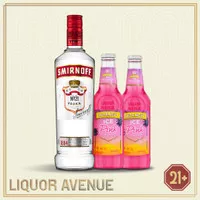 SMIRNOFF Vodka Red Label 700ml + 2 Smirnoff Ice Pink Lemonade 275ml