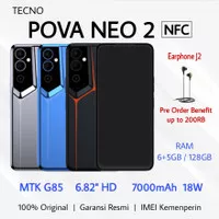 Tecno Pova Neo 2 NFC ram 6+5gb/128 7000mah Helio G85 non repack