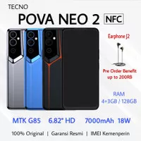 Tecno Pova Neo 2 NFC ram 4+3gb/128 7000mah Helio G85 non repack