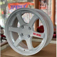 velg mobil TE 37 R15 pcd 4x100 velg racing ring 15 tuk agya.yaris.brio