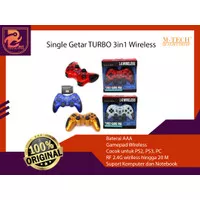 Gamepad wireless M-Tech Turbo mtech 3 in 1 joystick single PC PS2