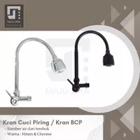 Kran Air Cuci Piring Tembok/Keran BCP/Kran Sink Fleksibel Angsa/Dapur