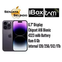 Iphone 14 Pro Max 128 Gb | 256 Gb | 512 Gb | 1 Tb Garansi Resmi IBOX