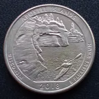 Koleksi Koin Amerika Serikat Quarter Dollar Apostle Island 2018 K-3063