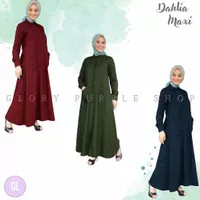 DAHLIA maxi dress muslim terbaru/gamis wanita termurah
