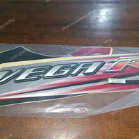 Striping Stiker Vega R 2006 Silver Merah Ori