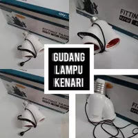 AMASCO FITTING E27 FITTING TARIK 2 LAMPU FITTING GANTUNG AMACSO-PUTIH