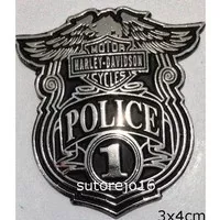 ] lencana pin emblem harley davidson motor police 1