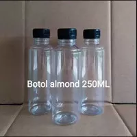 Botol Plastik Almond 250 ml - Botol Almond 250 ml Long Neck PET