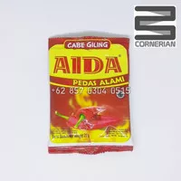 Cabe Giling Aida 25 gram Pedas Alami Aman Cabai Bubuk Makaroni Baso