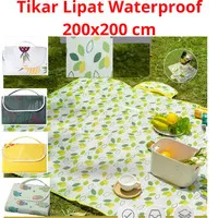 Tikar Lipat Piknik Waterproof Anti Air Basah 150 x 200 cm Matras Tiker