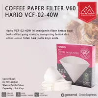 Filter Paper Hario V60 Size 02, Coffee Paper Filter Saringan Kertas