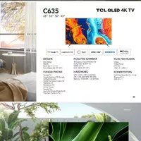 TCL QLED TV 43C635 43 C635 4K UHD GOOGLE TV ONKYO QLED TV