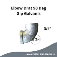 Elbow / Keni Drat Gip Galvanis 3/4" Inch 90 Deg / Knee Galvanis Besi