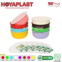 HOYAPLAST Mangkok Plastik M + Tutup denagn 8 Varian Motif Warna