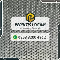 PLAT LUBANG Besi Perforated 0.8 mm Lubang 11 mm 1x2 M