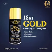 Pilok Cat Semprot Gold Emas 150 cc Pylox Gold 18 kt RJ London