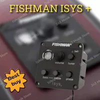 Fishman ISYS+ Acoustic Pickup 2 Band EQ Equalizer Preamp with Tuner