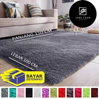 Karpet kasur bulu rasfur ukuran 150 x 100 x 2 cm