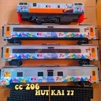 mainan kereta api indonesia,miniatur kereta api cc 206 HUT KAI 77