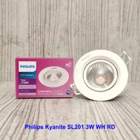 Lampu Philips Kyanite SL201 SpotLight 3W 070 WH ID recessed