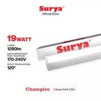 Surya Lampu LED Champiro T5 19 Watt CDL Cahaya Putih - Lampu Neon