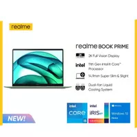 REALME BOOK PRIME I5 11320H 8+512 GB NVMe SSD 14" 2K Iris®Xe GrsResmi