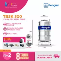 Toren Air Penguin Stainless Steel TBSK 500 Tangki Air Stainles 500 L