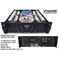 POWER AMPLIFIER WISDOM PA 1800 / PA1800 / PA-1800 ORIGINAL