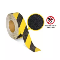 Anti Slip Tape / Lakban Anti Licin Kuning Hitam 5 cm aman lantai