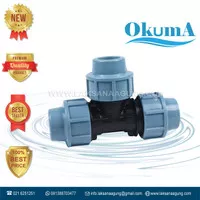 Okuma - Tee hdpe compression 63mm | Tee compression hdpe 2" inch