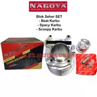 Blok Seher Beat karbu Spacy Karbu SET Piston NAGOYA / Boring beat set