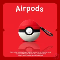 Pokeball Pokemon Case Airpods Gen 1 2 3 PRO Casing Silicone Rubber