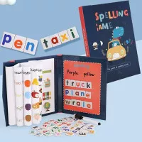 Buku Magnetic Spelling Game Book Magnet / Mainan Magnet Huruf Alfabet