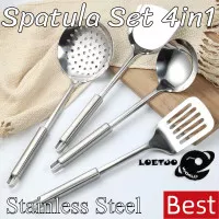 Spatula stainless kitchen set tools 4in1 centong penggorengan