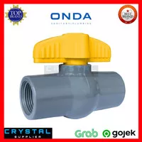 STOP KRAN ONDA PVAG 1/2" inch PVC Drat / Ball Valve / Keran Air