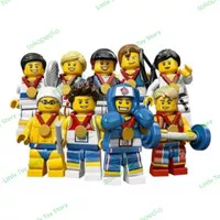 LEGO MINIFIGURES SERIES TEAM GB 8909 FULL SET ISI 9 PCS