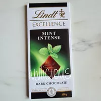 LINDT EXCELLENCE MINT INTENSE DARK NOIR CHOCOLATE COKELAT COKLAT
